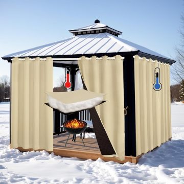 Anika Outdoor Thermal Emustulat Noise ลดม่านปิดไฟ