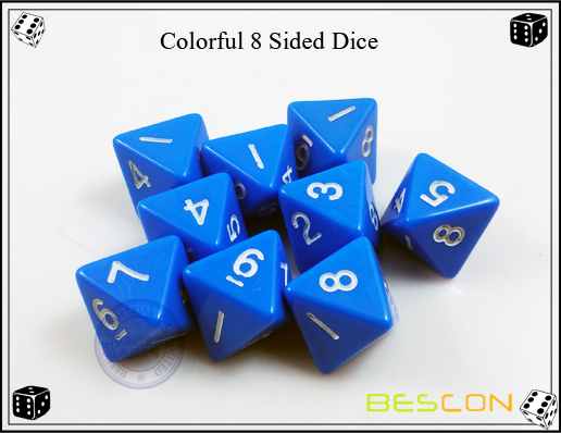 Colorful 8 Sided Dice-5