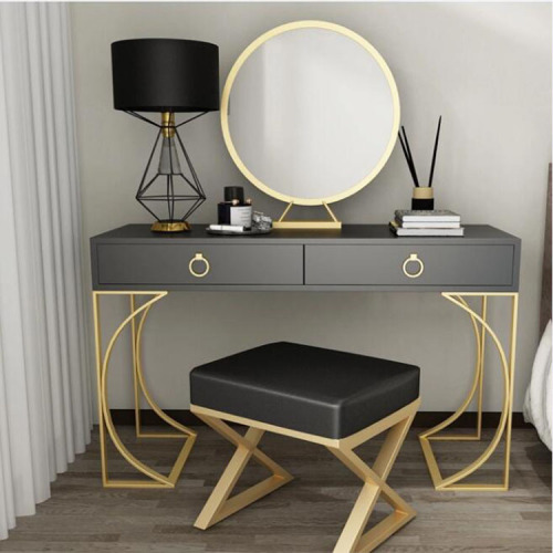 Dressing Table With Drawers Luxury Led Dressing Table Set VanityTable With Stool Factory