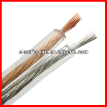 High Quality Transparent PVC Gold And Silver Speaker Wire