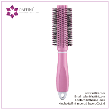 Raffini New China Supplier Plastic with Concealed Comb Round hairbrush