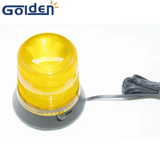 Car truck 12v amber flashing Low profile rotary LED Beacon Warning Light
