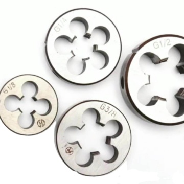 Used HSS M12x1.5 Metric Round Thread Die Right Hand for Hand and Machine Tapping