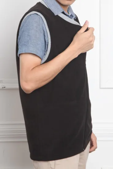 Battery Heated men's vest/heated clothing/powered vest (use external battery)