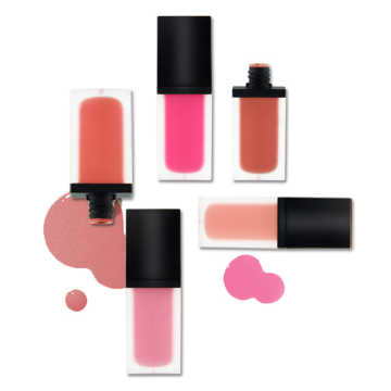Private Label Vegan Liquid Blush: Purple Cheek Tint in Pink Creamy Formula with Custom Logo
