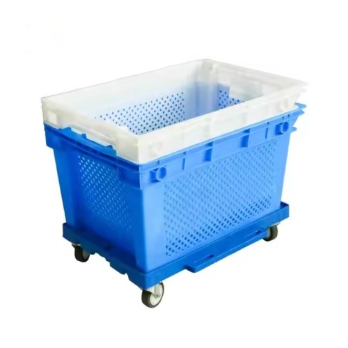 Stackable and Nestable Plastic Shipping Crates