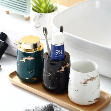 Ceramic Marbled Lotion Bottle Hand Sanitizer Soap Bottle