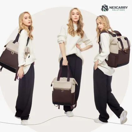 ElegantTouch Minimalist Textured Women`s Backpack