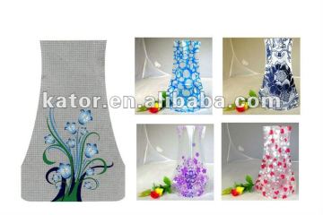 Decorative plastic holder for flowers