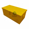 Caja de herramientas de trabajo de trabajo pesado de acero amarillo