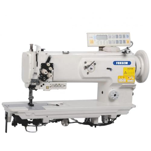 Machine de couture de meubles de canapé à aiguille à double aiguille avec auto-trimmètre