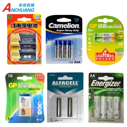 Automatic Alkaline Battery Blister Packing Machine for Duracell AA AAA Battery Packing