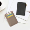 Neuer minimalistischer Designer gesteppt vertikaler Kartenhalter Brieftasche