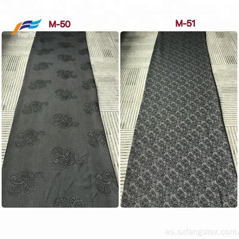 Poliéster de rayón islámico musulmán Jacquard Tejido Abaya negro