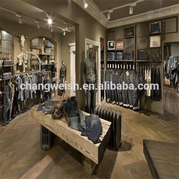 wooden men garment display table
