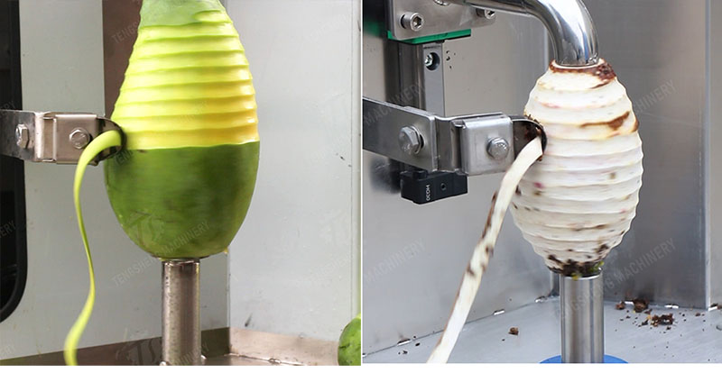 Commercial papaya peeling machine