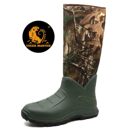Metal free composite toe safety PU rain boots