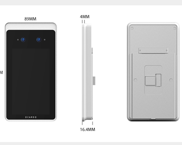 5 inch Face Capacity Face Recognition Biometric Machine