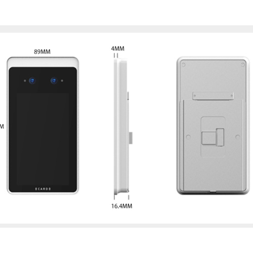 Máquina biométrica de reconhecimento facial de 5 polegadas com capacidade facial