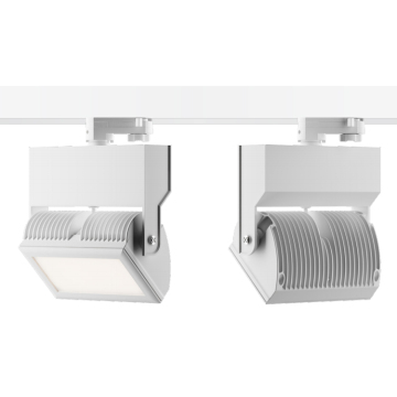 مصابيح مسار LED عالية الطاقة قابلة للتعديل - 20W إلى 50W ، 3 مراحل ، 4 أسلاك تسليط الضوء