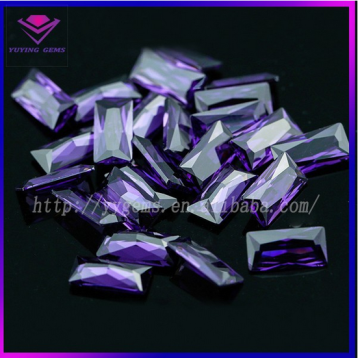 2017 New Jewelry Design Price Baguette Amethyst Gems CZ