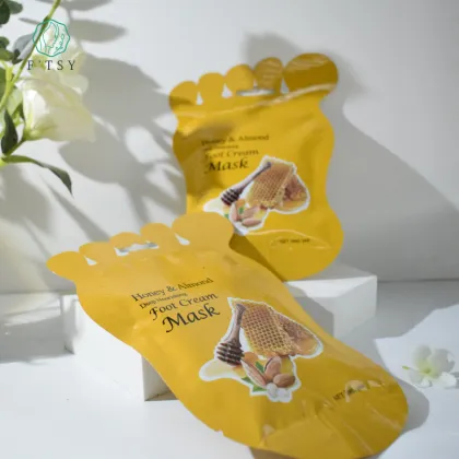 Honey Almond Exfoliating Whitening Foot Cream Mask