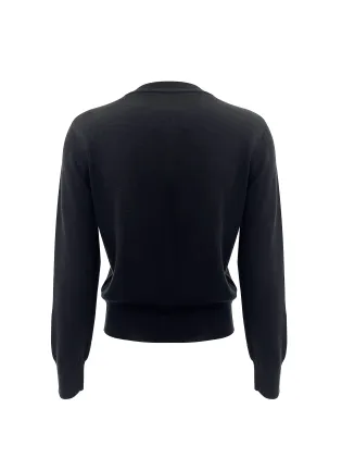 Women's black cardigan sweater