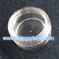 Mini caja de joyería de plástico transparente de 1,6 * 3 CM, contenedores de almacenamiento de cilindro pequeño