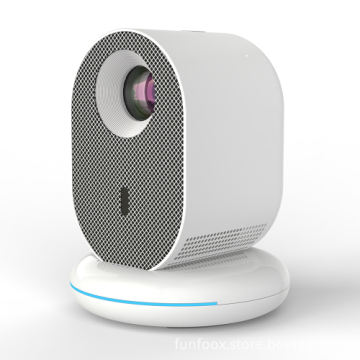 FUNFOOX Mini Portable Beamer: High Brightness Battery-Powered Android 9.0 WiFi Projector