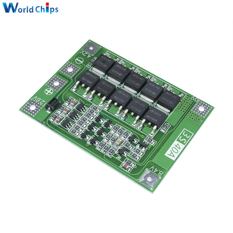 3S 40A 11.1V 12.6V 18650 Lithium Battery Charger Protection Board PCB BMS for Drill 40A Current Lipo Cell Module Enhance Version