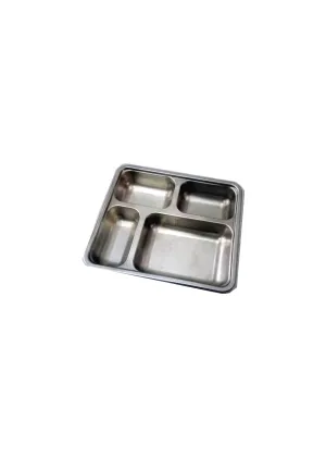 Stainless Steel Divided Dinner Plate