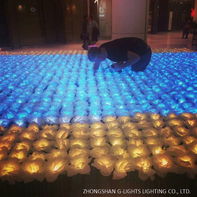 Canadian Shopping Mall Led Flower Project By G Lights 4