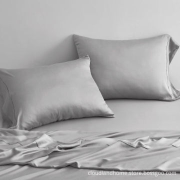 Cloudland Luxury Pure Tencel Queen Size Bed Sheet Set with Deep Pockets