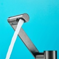 Hot Cold Water Basin Faucet with Swiveling Spout