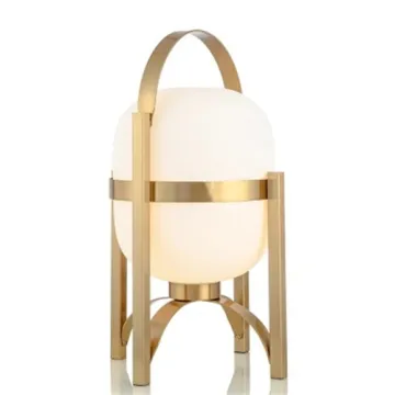 INSHINE Gold Nightstand Table Lamp