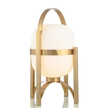 Lampe de table LEDER dorée