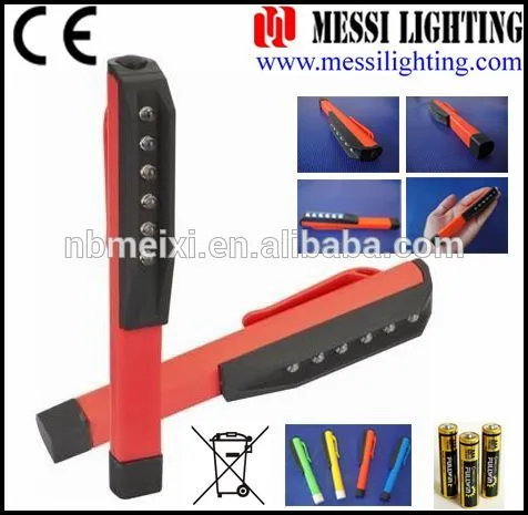 2015 new product factory supplier nice 6LED Pen Torch