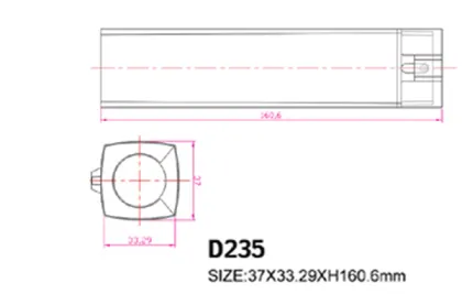Beautiful Square Pink Foundation Bottle