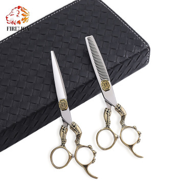 Golden Armor Series 440C Steel 6.0 Inch Hair Stylist Scissors for Salon and Barbering