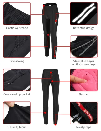 WOSAWE Women's Cycling Clothing Set: Windproof and Waterproof Sportswear