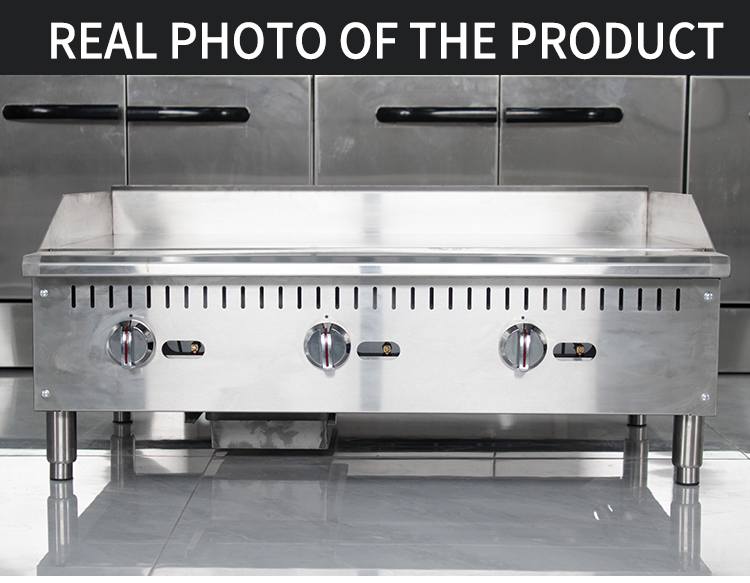 Non-stick commercial gas griddle