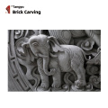Realistic Happy Elephant Figine