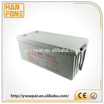 Rechargeable gel battery 12v 200ah Deep Cycle solar battery