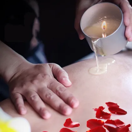 Body aromatherapy spa massage oil candle moisturizing cream