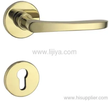 Aluminum Door Handle With Rosette 