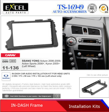 Car Radio Fascia for Alfa Romeo 159 (939) 2005-2011; Brera (939) 2005-2010; Spider (939) 2006-2010 W/Pocket