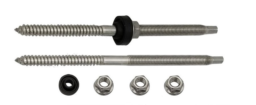 Solar rögzítő rögzítő M10 rozsdamentes acél akasztócsavarok