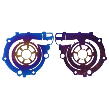 Universal Turbo Shaped Car Hood Pin Kit - Aluminum Alloy Hood Pin Lock Latch Catch (Burnt Blue)