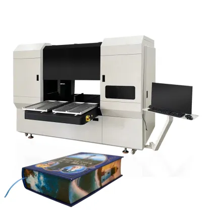 Digital Printing Devices for Hardcover Book Components and Binding Apparatus