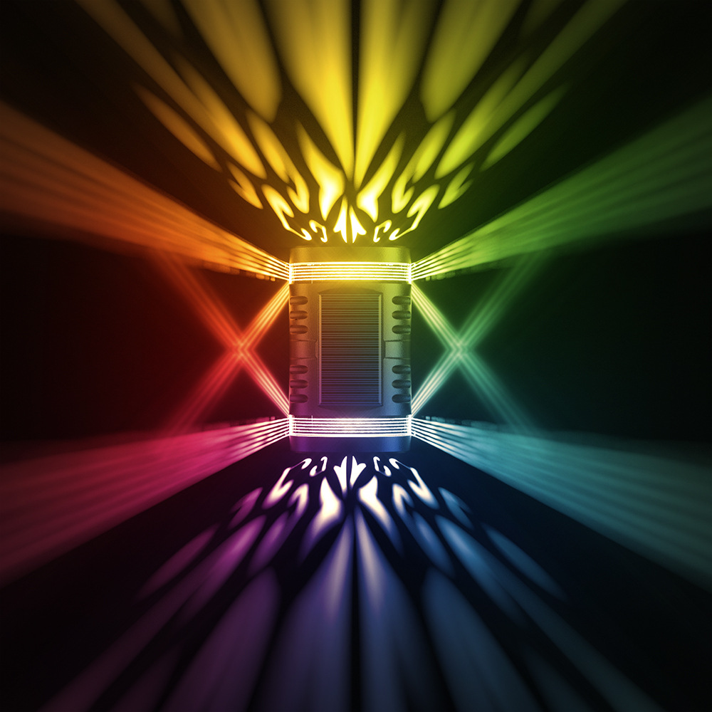 Солнечная светодиодная стенка света вверх и вниз